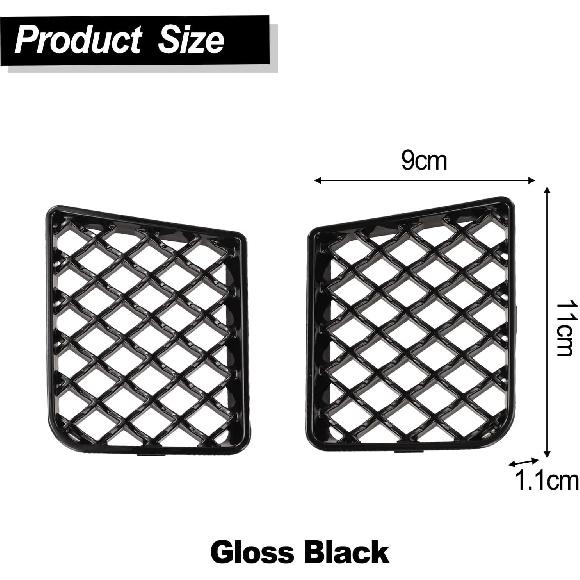 2er-Pack Auto-Kühlergrillabdeckung Stoßfänger vorne Mitte unterer Kühlergrill-Einsatz für BMW G87 M2 2023-2025 (nach Juni 2023) Frontstoßstange Kühlergrill Gitter Kit, Vorne