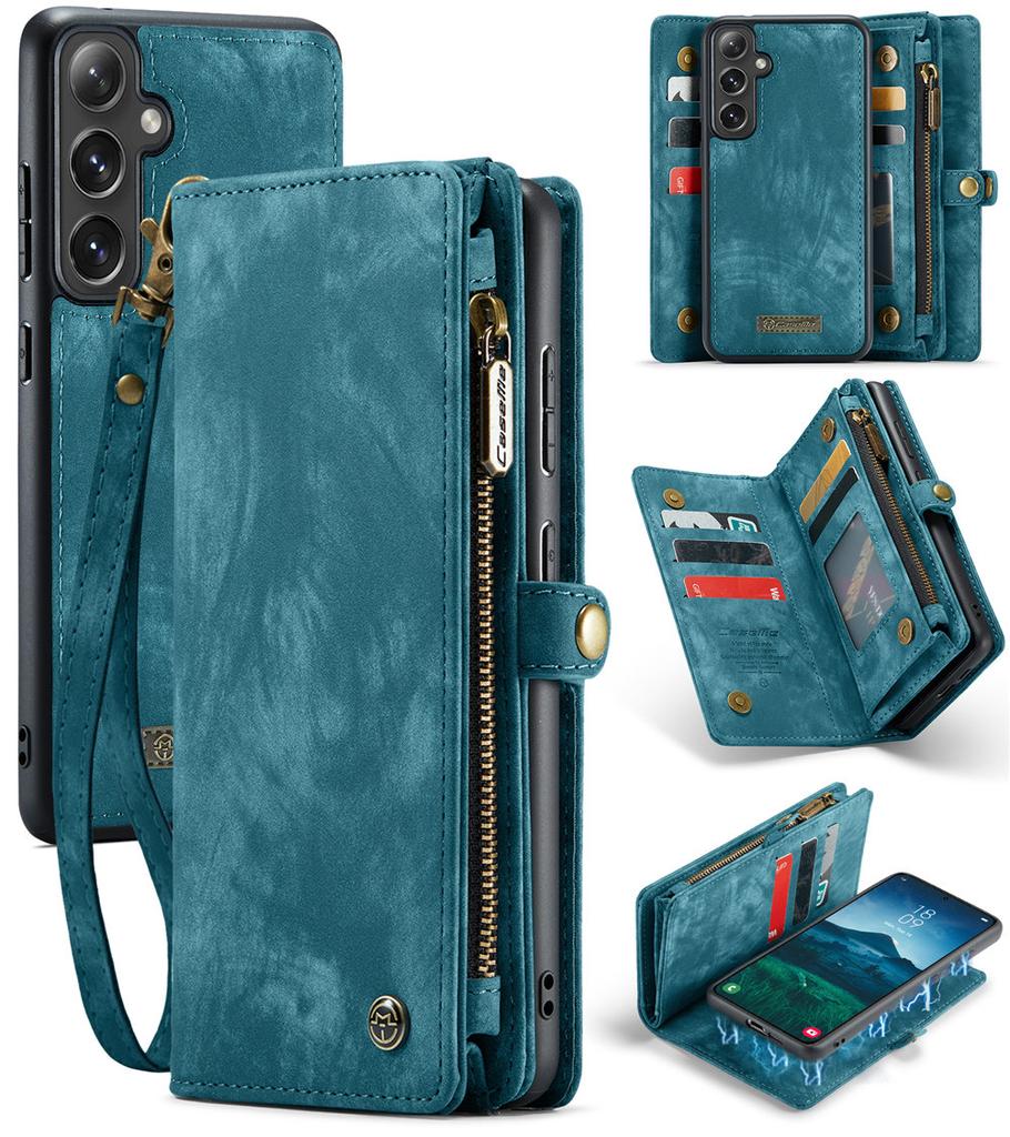 S24FE Wielofunkcyjne Etui Portfel na Telefon Dla Samsung Galaxy S24 FE Odpinane Magnetyczne Etui z Klapką Dla Galaxy S24FE Na Karty Coque