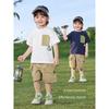 Right European Boys' Pure Cotton Short-Sleeved T-Shirt Kidsren's Antibacterial Summer Clothing 2026 New Summer Kidsren's Clothing Baby Casual Tops