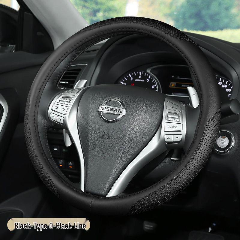 D0X Echte Lederlenkradabdeckung für Nissan Sylphy, Murano, Old Teana, Qashqai, Sunny, Livina, Tiida.