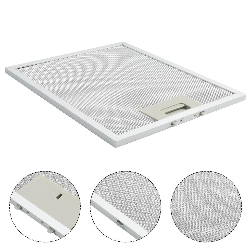 Cooker Hood Grease Filter Heating Household Improvement Silver Stainless Steel Cooking Grease Indoor Instrument