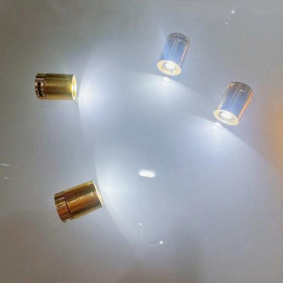 20Pcs Electronic Light Battery Powered Mini LED Lights with Golden Shell DIY Crafts Dollhouses Paper Lanterns Balloons Models Decoration