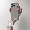 Polka Dot Silicone Star Strap Lanyard Phone Case For iPhone 17 16 15 14 13 12 11 Pro MAX For IPhone 15 16 17 Pro Max Soft Cover