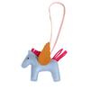 1Pc Horse Pendant Minimalist Bag Pendant Creativity Wing Decoration Cartoon Color Blocking Leather Pendant Car Keychain