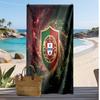 Asciugamano da Spiaggia Stampa Calcio Portogallo Asciugatura Rapida Super Assorbente Morbido Asciugamano da Bagno per Nuoto Spiaggia Viaggio Souvenir Regalo