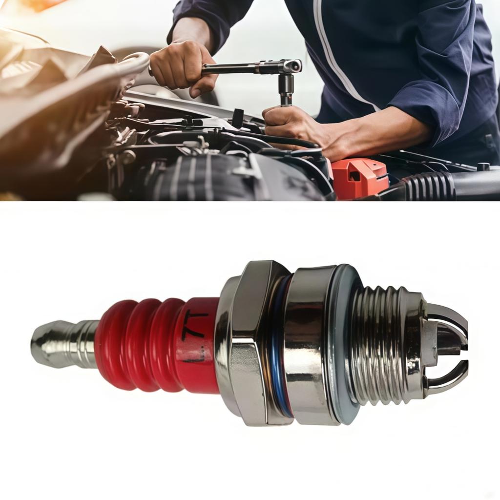 Three-sided Pole Spark Plug L7T 2 Stroke Electrode Gasoline Chainsaw Brush Cutter Engine 2500 3800 4500 5200 Replace Accessories