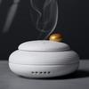 Coiled Ceramic Incense Burner: Chinese Style Water Mountain Aroma Holder for Indoor Use