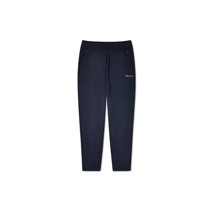 Kappa Casual Pants Men's Midnight Blue Black-906 Moderate Straight Fit Pants (Unisex) Casual Pants K0E12AK41