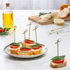 200 Stück 12 cm (4,7'') Natürlicher Bambus geknotete Spieße, Cocktailspieße, Essenspicks, Obstgabel, Partygeschirr-Zubehör