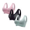 Women's Fashion Casual Solid Color Shoulder Underwear Nipple Comfortable Bra