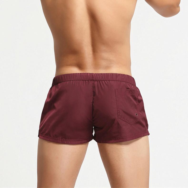 Seobean Swimwear Mens Swim Shorts 5 Inch Swimming Trunks For Man Sexy Swimsuit Beach Boxer Briefs Bathing Suit Board Zwembroek