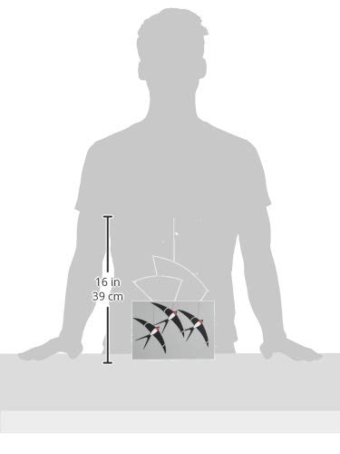 [Officially Imported] Flensted Mobile, Interior Ornament, Scandinavian Animal Swallow Design, 3FSM130013, Gift Box Included, Baby Goods, Gift