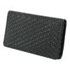 [Inden-ya] Business Card Case Large Capacity Deer Leather Black X Black Lacquer Gourd Pattern 2501-01-007