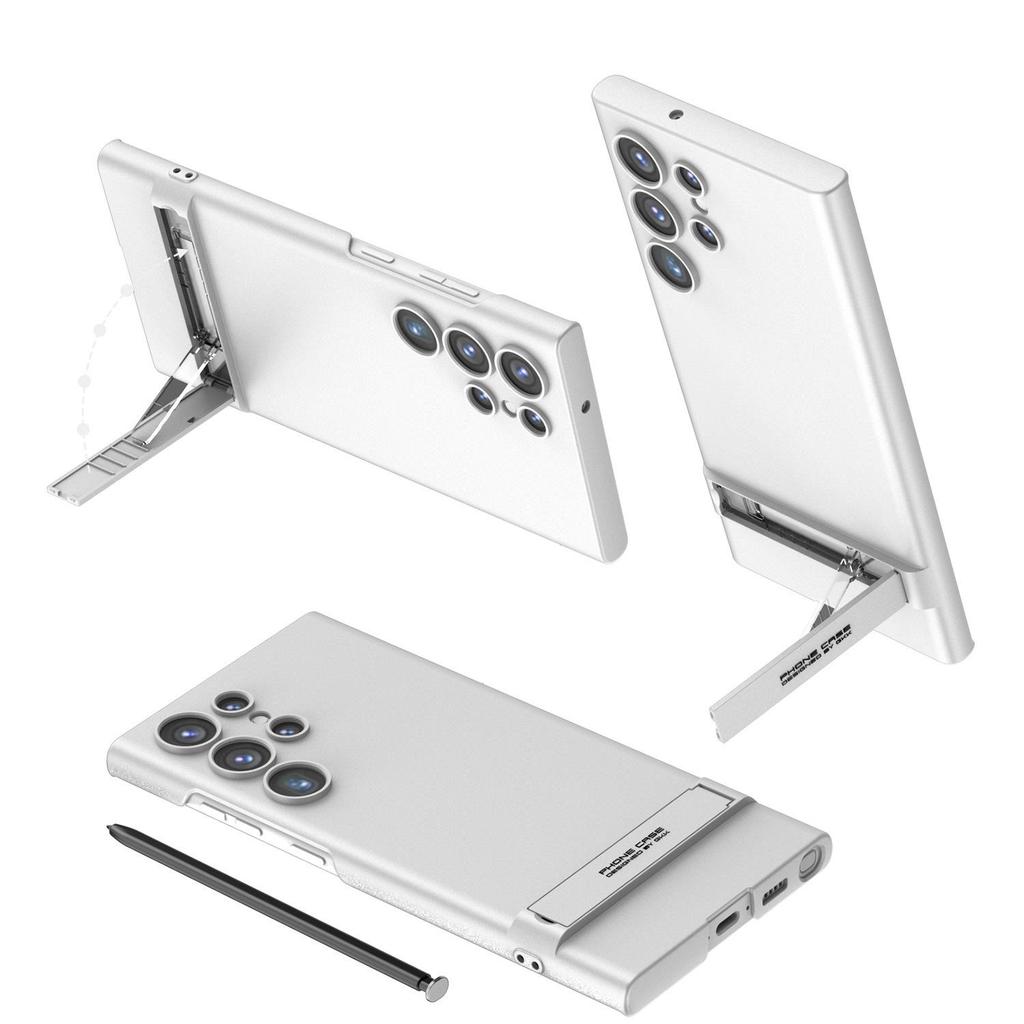 Samsung S24 Ultra Phone Case with Adjustable Triumph Stand, Ultra-Thin, Solid Color, Anti-Drop Protection
