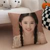 Elegant Beautiful Star LLiu Yifeixixis Cushion Cover Throw Pillow Cover Hidden Button Durable Polyester Chair Cushion