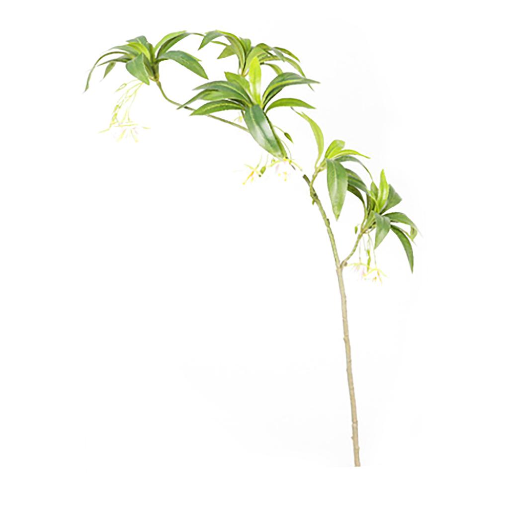 Artificial Greenery 5 Branches Long Stem 3D Hainan Elaeocarpus Fake Plants Flowers for Home Shop