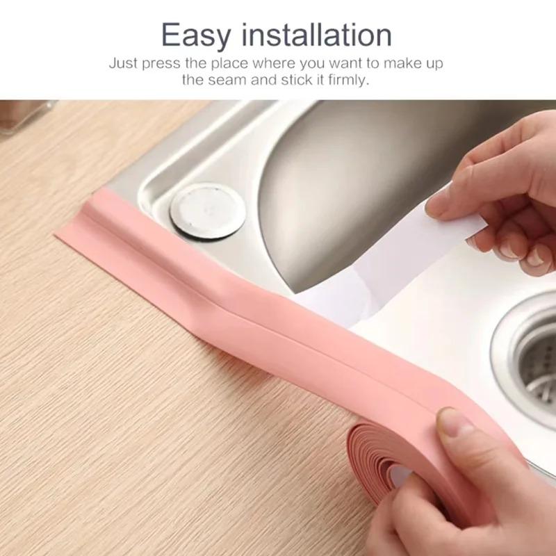 Koupelna Kuchyň Samolepící těsnící páska Sprchový dřez Vana Těsnicí pásek Vodotěsná nálepka na zeď Pásky na okraje dřezu