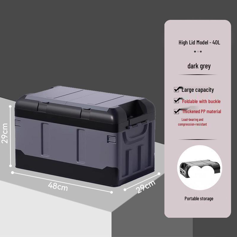 Folding Car Trunk Storage Box for Camping and Vehicle Interior Supplies
