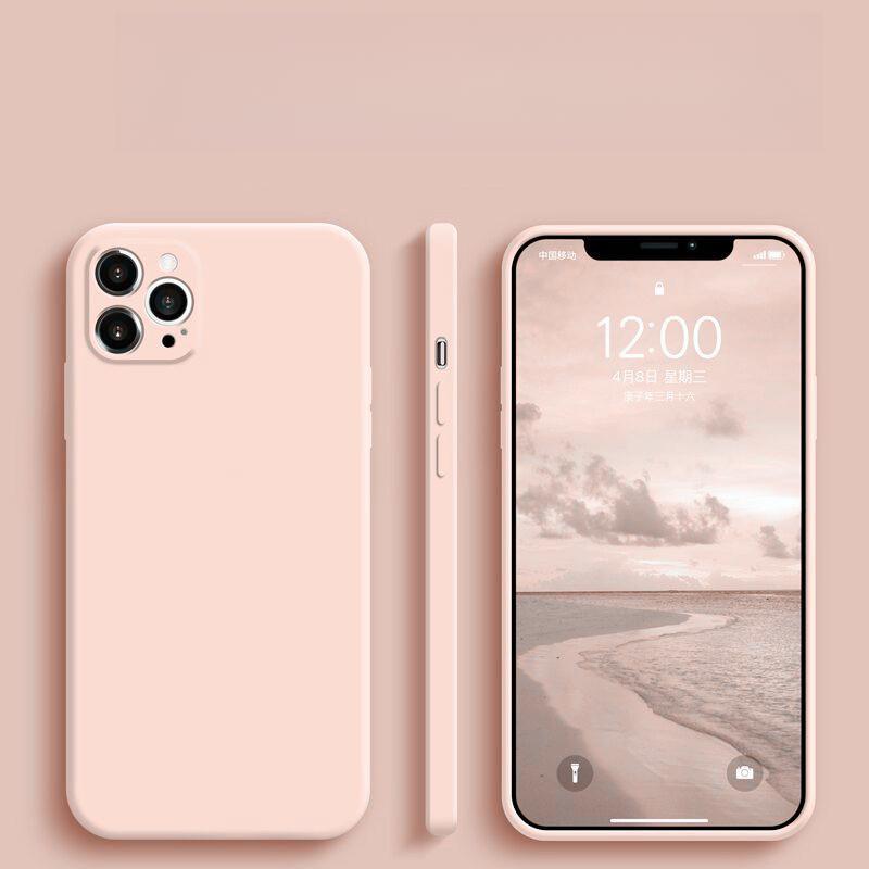 

Подходит для iPhone15 Жидкий силиконовый чехол для телефона 14 Прямоугольный край Apple 13ProMax Полное покрытие 12 Защитный чехол с точным отверстием iPhone15plus