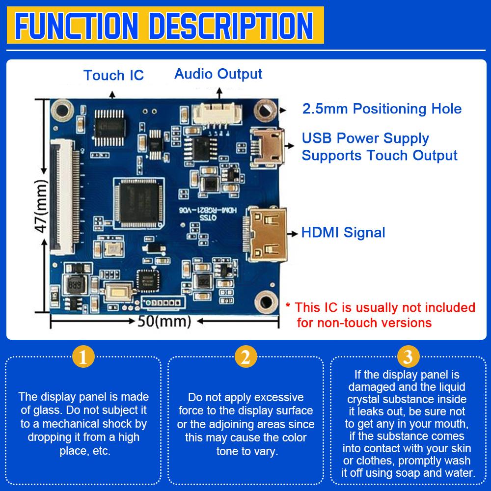 2.1 Inch TFT LED Display Module Round Screen HD IPS 480*480 SPI RGB Interface MIPI HDMI Driver ST7701S Capacitive Touch Screen