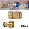 Female/MaleThread Quick Connector 3/4 Inch Thread Tap Connector  Outdoor Lawn