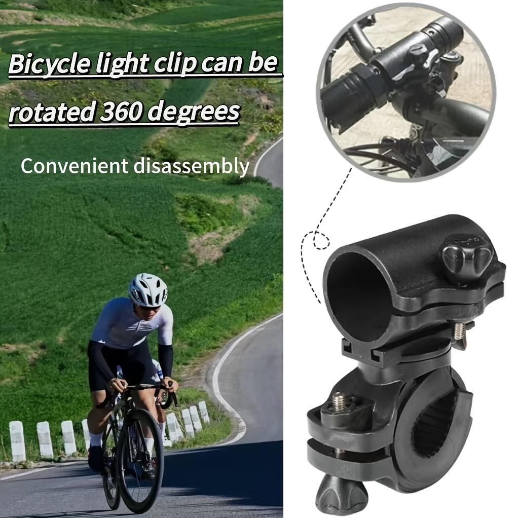 360 Grad drehbare Fahrradlichtklemme - Taschenlampenhalter für Fahrräder für den Außenbereich für Lampen