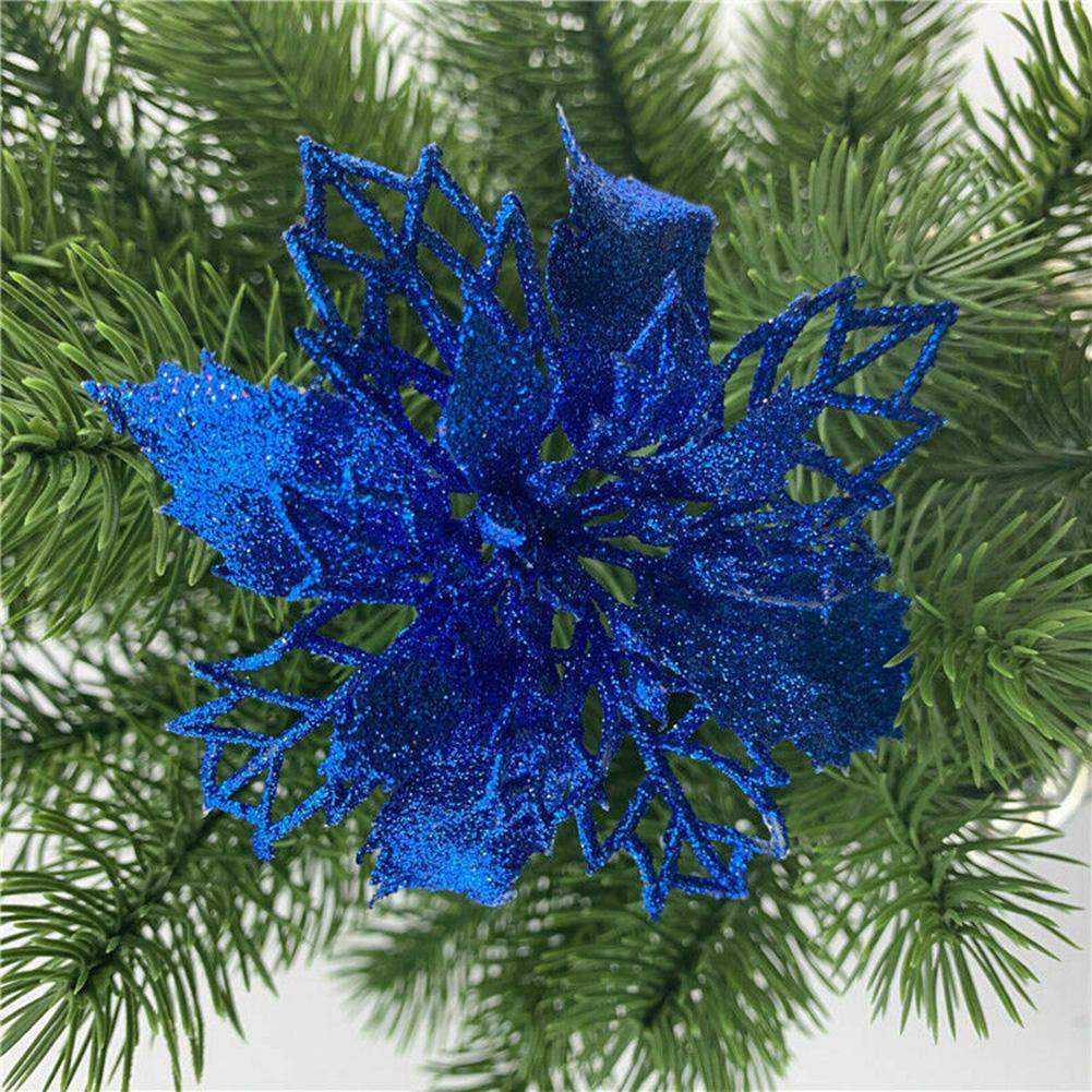 10pcs Christmas Flowers For Decoration Christmas Trees Christmas Wreaths Create A Christmas Atmosphere. 11cm Baolan PE