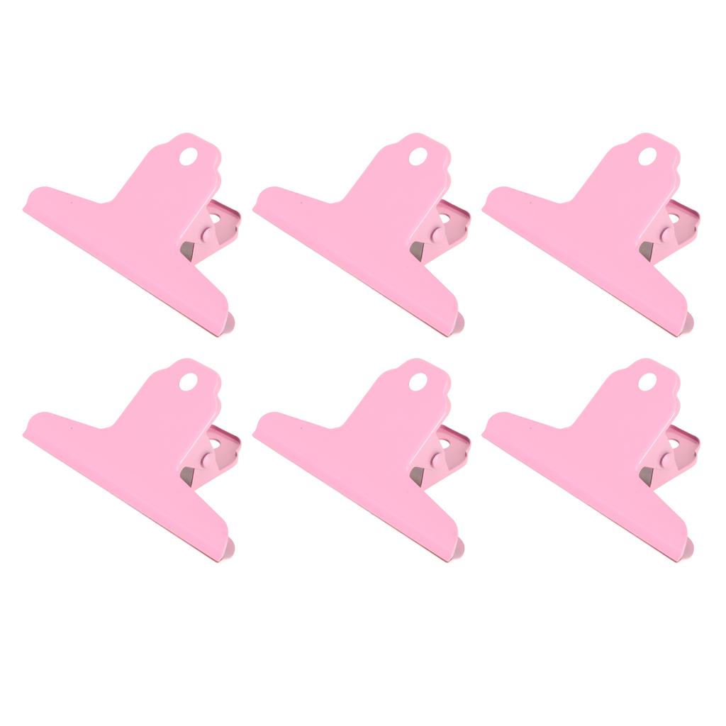 10pcs Metal   Clip Iron Large   Clip Strong Clamping Force Paper   Clips for   School Tickets Photos