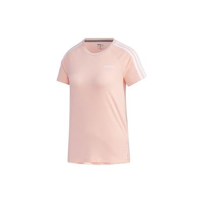 Neo Solid Color Round Neck Regular Sleeve Fitted Straight-Cut Mid-Length T-Shirt Women Tops Misty-Coral-Pink GJ7951
