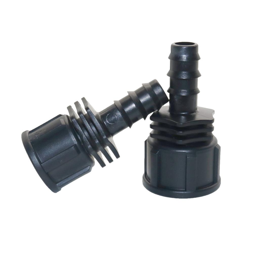 1/2", 3/4" Male Thread To DN16,DN20 Straight Connector Agriculture Industrial Irrigation Plumbing Pipe Fitting 5 Pcs