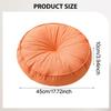 Soft Linen Round Floor Pillow Multi Functional Seat Cushion Decorative Pad for Living Room Bedroom Garden Outdoor