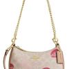 Coach Teri Lips 20 Impression de Lèvres Poignée Amovible Toile Enduite Sac Bandoulière sous le Bras Petit Sacs Femme Beige Multicolore CZ943-IMSAS