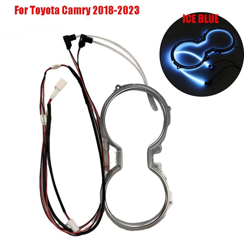 

12V Автомобильная светодиодная подсветка подстаканника для Toyota Camry 2018 2018 2019 2020 2025 2025 2025 Аксессуары для подсветки салона автомобиля