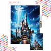 DIY Diamond Painting Castle Cross Stitch Kit Mosaic Art Diamond Painting Full Circle Diamond Home Decoration
