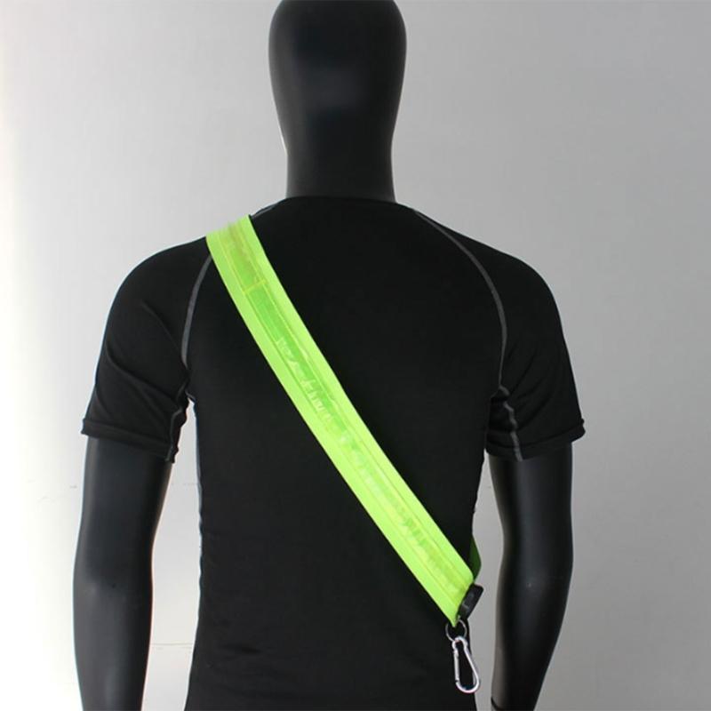 Adjustable Illuminating Shoulder Bands for Outdoor Activity USB Power Safety Lighting with 10Hours Runtimes Wide Paddings