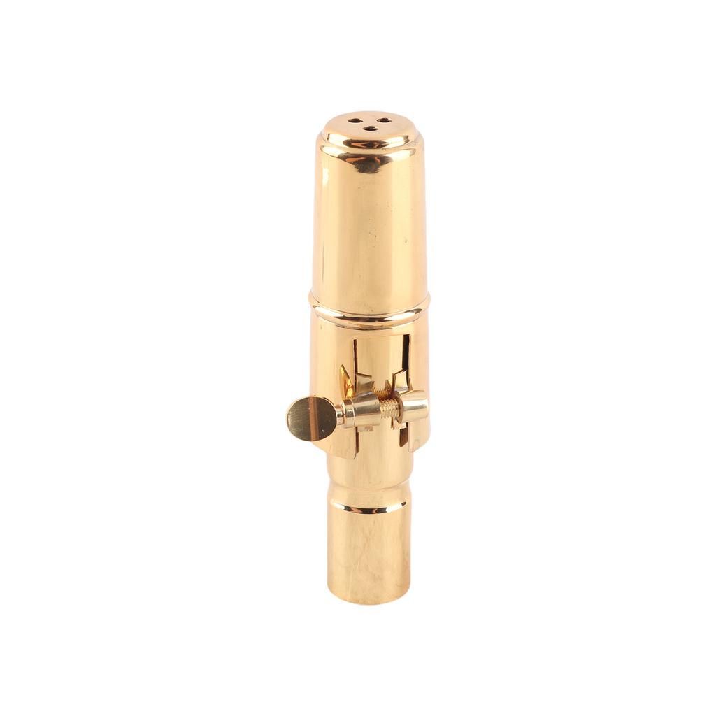 7C Tenor Saxophone Mouthpiece Musical Instrument Accessories Brass Material with  Cap Buckle Patch