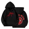 Kids Loose Fit Long Sleeve -Lined Pullover Hoodie with Graphic Print
