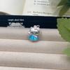 Sterling Silver Cartoon Kitty & Miffy Rabbit Pendant Charm for DIY Bracelet