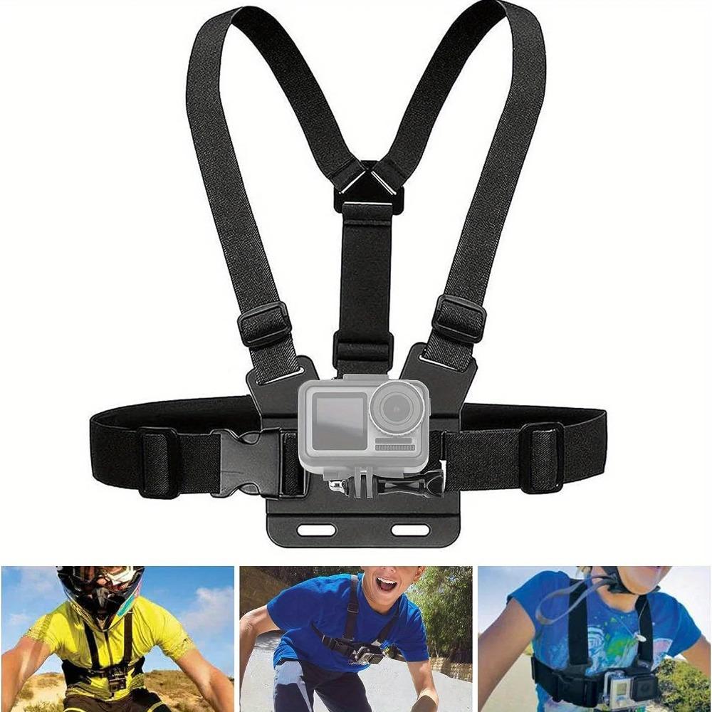 For GoPro Chest Strap Adjustable Harness Strap Elastic Chest Strap For GoPro Hero 13 12 11 10 9 DJI Action 4 3 Insta360 X4 X3