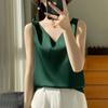 Women S Slim Fit V Neck Short Length Wide Strap Camisole Top