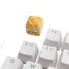 Three-Dimensional Bear Bread Keycaps: Cute Embossed Stickers for Keyboard