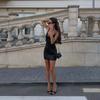 European and American Women's Clothing New Street Spice Fashion Polka Dot Printing Lace Splicing Suspender Dress Women
