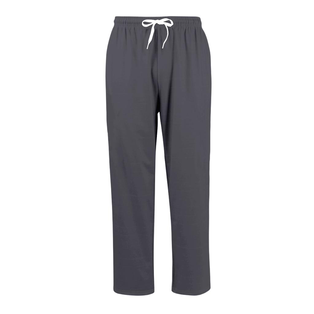 Calças de Moletom Casuais Masculinas de Corte Relaxado com Cós Elástico e Cordão Calças de Yoga