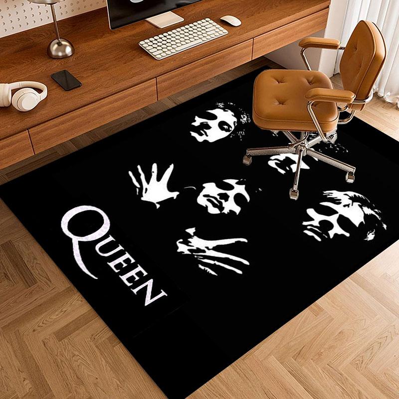 Queen Rock band Carpets and Rug 3D Printing Carpet Floor Mat Living Room Bedroom Large Area Soft Carpet-JM006