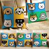 FourPoint Cute Cartoon Dog Pictures Cushion Cover Pillowcase Antidustmite Living Room Sofa Decor Cushion Room