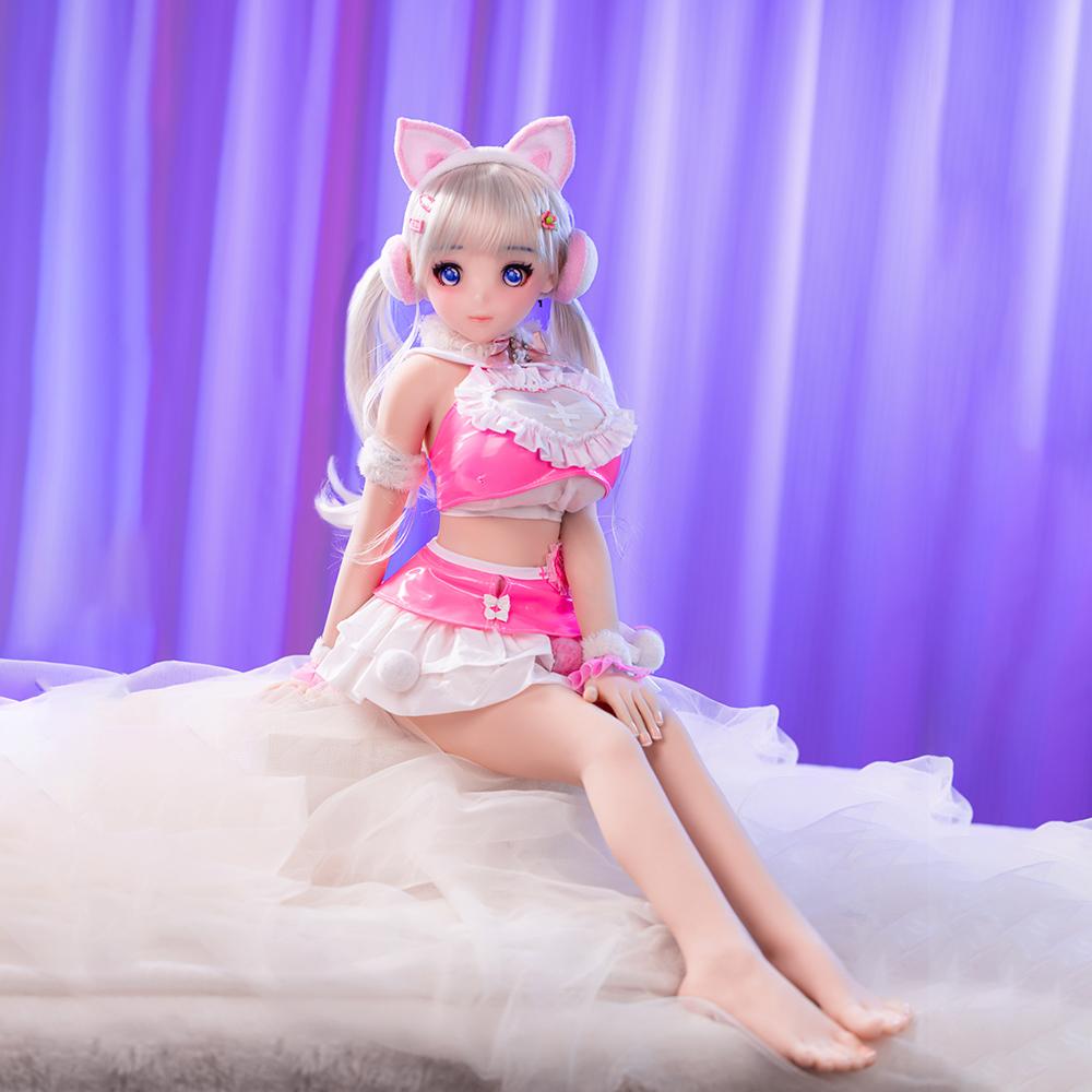 65/80 cm Ganzkörperpuppe, 3D-Silikon-Sexpuppe aus sicherem TPE-Material mit realistischer Vagina und Analöffnung, ein Sexspielzeug für Erwachsene