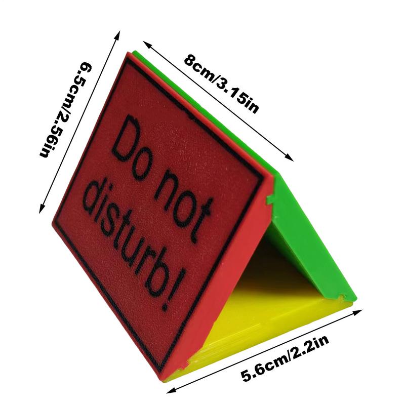 3-Sided Do Not Disturb Desktop Indicator 3d Do Not Disturb Conference Room Sign College Dorm Decor Desk Accessories