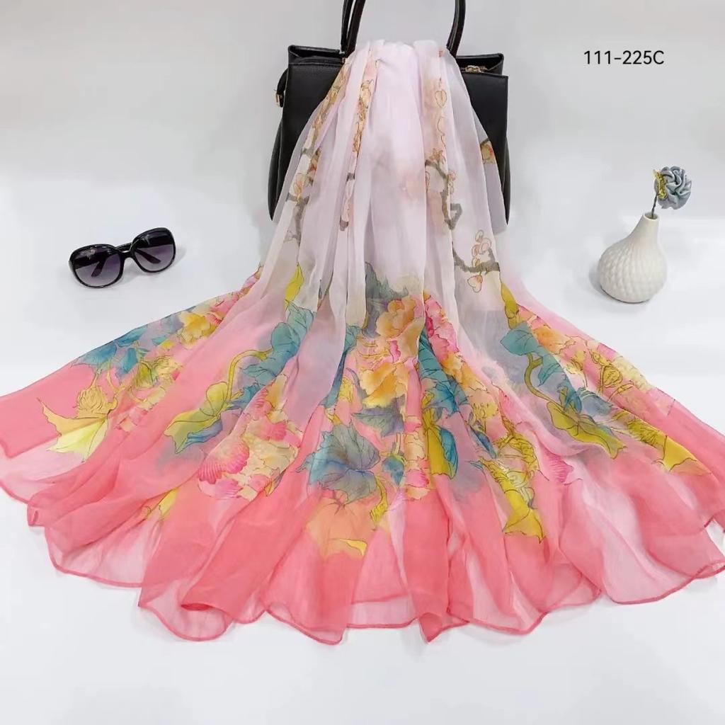 New Floral Bandanas Silk Scarf Women Headband Accessories Handkerchief Neckerchief Fashion Neck Scarfs Satin Ladies Foulard 2024