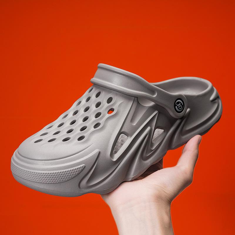 Men Sandals Summer Casual Shoes Breathable Mesh Couple Roman Wading Beach Slippers Foam Runners Camouflage Men Swimming Sandals