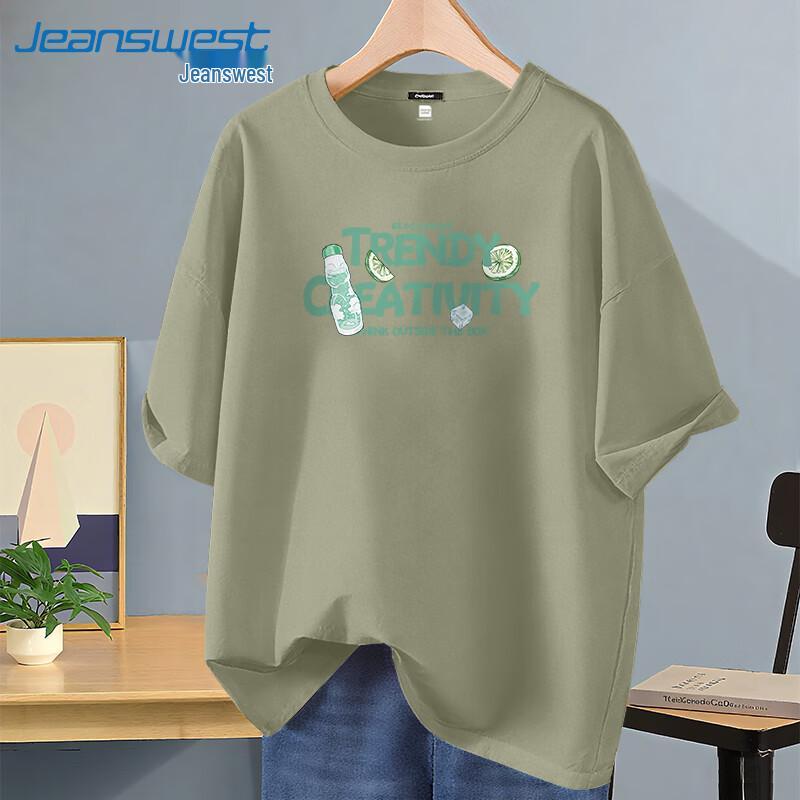 Jeanswest Men s 2025 Summer Pure Cotton Loose Fit T-Shirt L